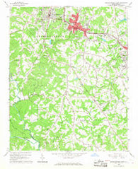 Rutherfordton South North Carolina Historical topographic map, 1:24000 scale, 7.5 X 7.5 Minute, Year 1966