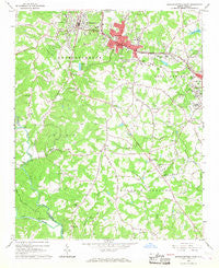 Rutherfordton South North Carolina Historical topographic map, 1:24000 scale, 7.5 X 7.5 Minute, Year 1966