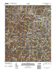 Rutherfordton South North Carolina Historical topographic map, 1:24000 scale, 7.5 X 7.5 Minute, Year 2010