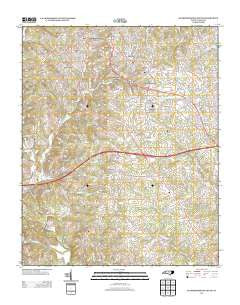 Rutherfordton South North Carolina Historical topographic map, 1:24000 scale, 7.5 X 7.5 Minute, Year 2013