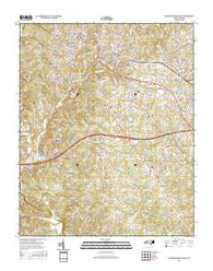 Rutherfordton South North Carolina Current topographic map, 1:24000 scale, 7.5 X 7.5 Minute, Year 2016