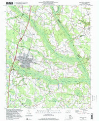 Saint Pauls North Carolina Historical topographic map, 1:24000 scale, 7.5 X 7.5 Minute, Year 1997