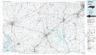 Salisbury North Carolina Historical topographic map, 1:100000 scale, 30 X 60 Minute, Year 1985