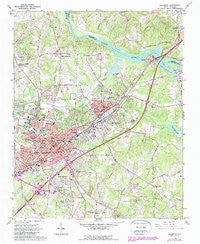 Salisbury North Carolina Historical topographic map, 1:24000 scale, 7.5 X 7.5 Minute, Year 1962