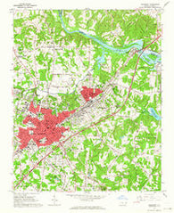 Salisbury North Carolina Historical topographic map, 1:24000 scale, 7.5 X 7.5 Minute, Year 1962