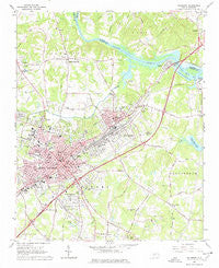 Salisbury North Carolina Historical topographic map, 1:24000 scale, 7.5 X 7.5 Minute, Year 1962