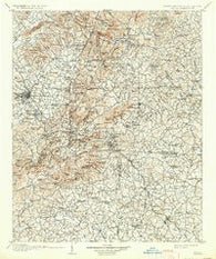 Saluda North Carolina Historical topographic map, 1:125000 scale, 30 X 30 Minute, Year 1907