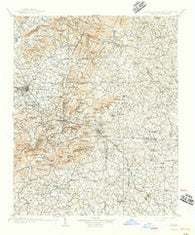 Saluda North Carolina Historical topographic map, 1:125000 scale, 30 X 30 Minute, Year 1907