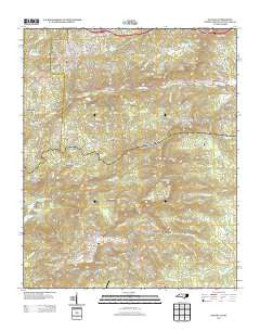 Saluda North Carolina Historical topographic map, 1:24000 scale, 7.5 X 7.5 Minute, Year 2013