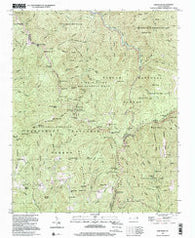 Sam Knob North Carolina Historical topographic map, 1:24000 scale, 7.5 X 7.5 Minute, Year 1997