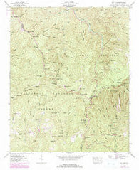 Sam Knob North Carolina Historical topographic map, 1:24000 scale, 7.5 X 7.5 Minute, Year 1946