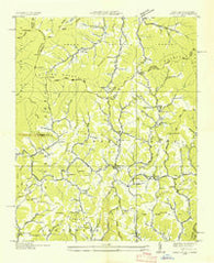 Sams Gap North Carolina Historical topographic map, 1:24000 scale, 7.5 X 7.5 Minute, Year 1936