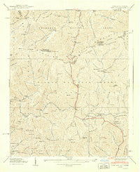 Sams Gap North Carolina Historical topographic map, 1:24000 scale, 7.5 X 7.5 Minute, Year 1940