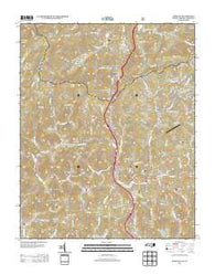 Sams Gap North Carolina Historical topographic map, 1:24000 scale, 7.5 X 7.5 Minute, Year 2013