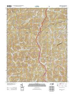 Sams Gap North Carolina Historical topographic map, 1:24000 scale, 7.5 X 7.5 Minute, Year 2013