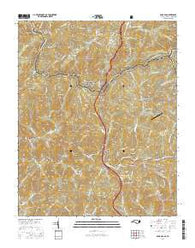 Sams Gap North Carolina Current topographic map, 1:24000 scale, 7.5 X 7.5 Minute, Year 2016