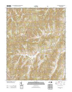 Sandymush North Carolina Historical topographic map, 1:24000 scale, 7.5 X 7.5 Minute, Year 2013