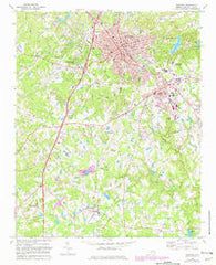 Sanford North Carolina Historical topographic map, 1:24000 scale, 7.5 X 7.5 Minute, Year 1974