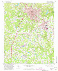 Sanford North Carolina Historical topographic map, 1:24000 scale, 7.5 X 7.5 Minute, Year 1974