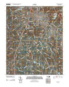 Sanford North Carolina Historical topographic map, 1:24000 scale, 7.5 X 7.5 Minute, Year 2010