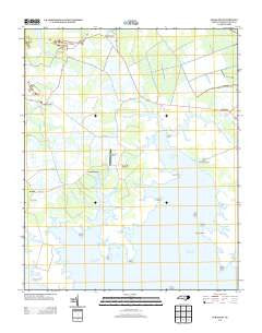 Scranton North Carolina Historical topographic map, 1:24000 scale, 7.5 X 7.5 Minute, Year 2013
