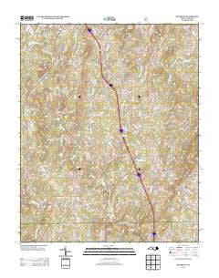 Seagrove North Carolina Historical topographic map, 1:24000 scale, 7.5 X 7.5 Minute, Year 2013