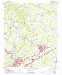Selma North Carolina Historical topographic map, 1:24000 scale, 7.5 X 7.5 Minute, Year 1964