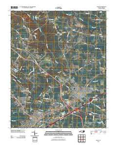 Selma North Carolina Historical topographic map, 1:24000 scale, 7.5 X 7.5 Minute, Year 2010