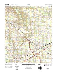 Selma North Carolina Historical topographic map, 1:24000 scale, 7.5 X 7.5 Minute, Year 2013