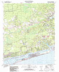 Shallotte North Carolina Historical topographic map, 1:24000 scale, 7.5 X 7.5 Minute, Year 1990