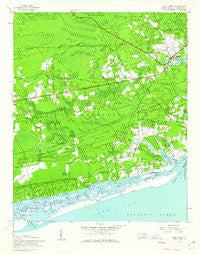 Shallotte North Carolina Historical topographic map, 1:24000 scale, 7.5 X 7.5 Minute, Year 1943