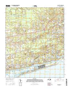 Shallotte North Carolina Current topographic map, 1:24000 scale, 7.5 X 7.5 Minute, Year 2016