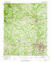 Shelby North Carolina Historical topographic map, 1:62500 scale, 15 X 15 Minute, Year 1950