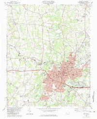 Shelby North Carolina Historical topographic map, 1:24000 scale, 7.5 X 7.5 Minute, Year 1983