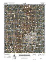 Shelby North Carolina Historical topographic map, 1:24000 scale, 7.5 X 7.5 Minute, Year 2010
