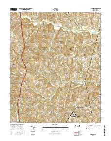 Shepherds North Carolina Current topographic map, 1:24000 scale, 7.5 X 7.5 Minute, Year 2016