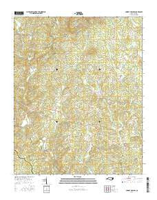 Shingle Hollow North Carolina Current topographic map, 1:24000 scale, 7.5 X 7.5 Minute, Year 2016