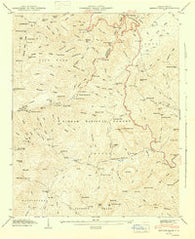 Shining Rock North Carolina Historical topographic map, 1:24000 scale, 7.5 X 7.5 Minute, Year 1946