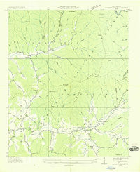 Shooting Creek North Carolina Historical topographic map, 1:24000 scale, 7.5 X 7.5 Minute, Year 1935
