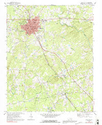 Siler City North Carolina Historical topographic map, 1:24000 scale, 7.5 X 7.5 Minute, Year 1969