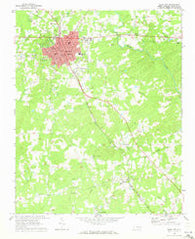 Siler City North Carolina Historical topographic map, 1:24000 scale, 7.5 X 7.5 Minute, Year 1969
