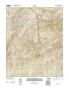 Siler City North Carolina Historical topographic map, 1:24000 scale, 7.5 X 7.5 Minute, Year 2013