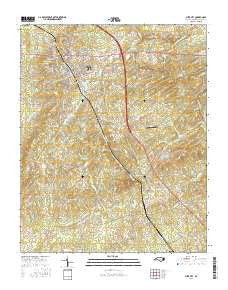 Siler City North Carolina Current topographic map, 1:24000 scale, 7.5 X 7.5 Minute, Year 2016