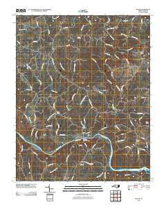 Siloam North Carolina Historical topographic map, 1:24000 scale, 7.5 X 7.5 Minute, Year 2010