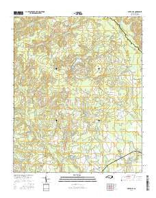 Silver Hill North Carolina Current topographic map, 1:24000 scale, 7.5 X 7.5 Minute, Year 2016