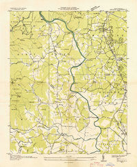Skyland North Carolina Historical topographic map, 1:24000 scale, 7.5 X 7.5 Minute, Year 1936