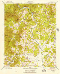 Skyland North Carolina Historical topographic map, 1:24000 scale, 7.5 X 7.5 Minute, Year 1942