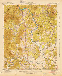 Skyland North Carolina Historical topographic map, 1:24000 scale, 7.5 X 7.5 Minute, Year 1943