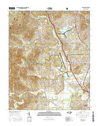 Skyland North Carolina Current topographic map, 1:24000 scale, 7.5 X 7.5 Minute, Year 2016
