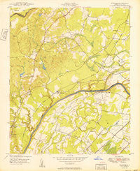 Slocomb North Carolina Historical topographic map, 1:24000 scale, 7.5 X 7.5 Minute, Year 1950